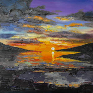Judith I. Bridgland - Sunset Clouds, Ullapool