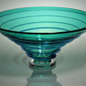 Bob Crooks - Large Spirale Bowl Turquoise