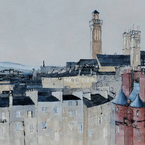 Dominic Cullen - Glasgow Landscape, Four Towers