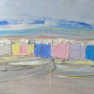 Alison McWhirter - Beach Huts Sunrise