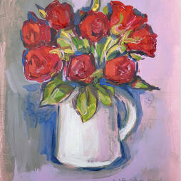 Judith I. Bridgland - Bouquet of Red Roses