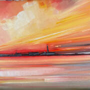 Rosanne Barr - Sunset Against North Ronaldsay Lighthouse