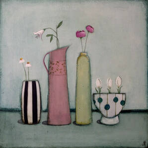 Jackie Henderson - Still Life With Two Daisies