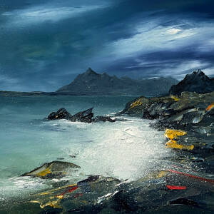 Linda Park - Squally Seas at Elgol, Isle of Skye