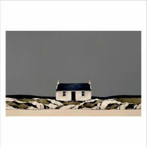 Ron  Lawson - Cottage - Rocky Beach (12x19inches, framed 20x27inches)
