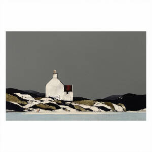 Ron  Lawson - Uist Coast Beachcomber (12x19inches, framed 20x27inches)