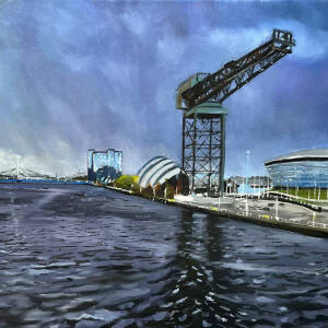 James Somerville Lindsay - Storm Approaching Finnieston
