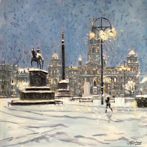 James Somerville Lindsay - Winter Blanket, George Square