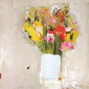 Alison McWhirter - Superstar Roses, Sunflowers, Moon Daisy and Harebell