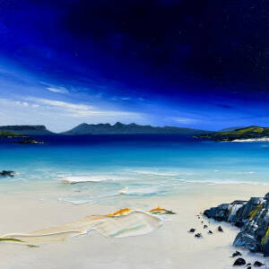 Linda Park - Clear View to The Small Isles from Camusdarach Beach’