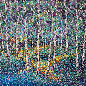 Alison Cowan - Rainbow Birch Woods