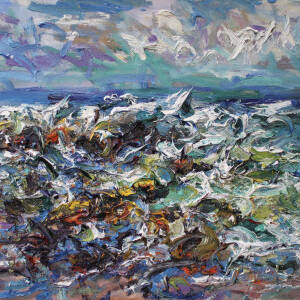 Jonathan Shearer - Wild and Windy, Hopeman Beach