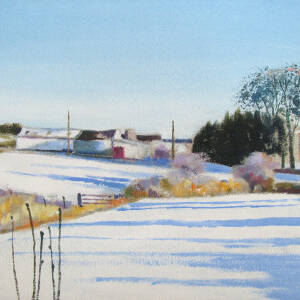 Davy Brown - January Snowfall, Galloway Farm