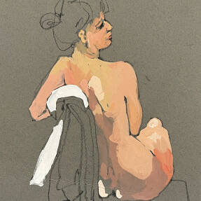 Jennifer Irvine RGI RSW - Nude Study I