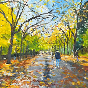 James Somerville Lindsay - Autumn on Kelvin Way