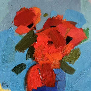 Jacqueline Orr RSW RGI PAI - Poppies