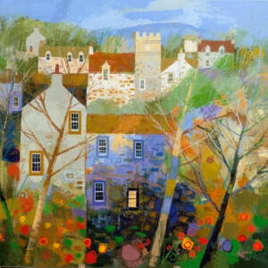 George Birrell - Village With Church