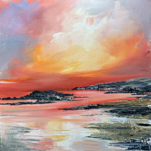 Rosanne Barr - In the glow of the Scottish Sunset