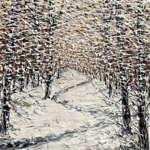 Alison Cowan - Winding Snowy Path