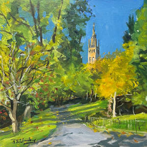 James Somerville Lindsay - Autumn Walk, Kelvingrove