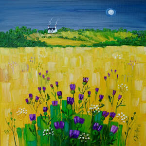 Sheila Fowler - Moonlit Thistles