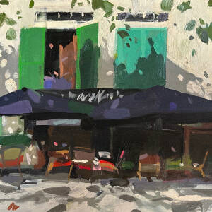 Jacqueline Orr RSW RGI PAI - Majorcan Cafe