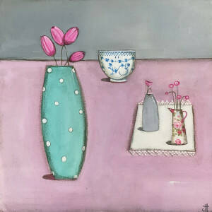 Jackie Henderson - Still Life with Four Tulips