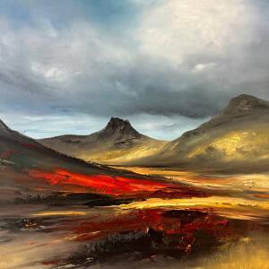 Linda Park - Warmth in a Winter Landscape, Inverpolly