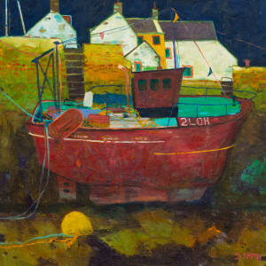 David Smith RSW - Waiting for the Tide Skye