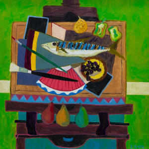 David Smith RSW - Still Life with Fan