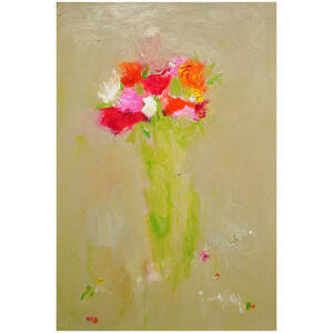Alison McWhirter - Mixed Roses Against Warm Buff Titatium