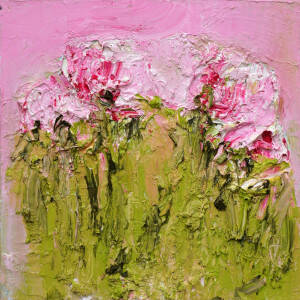 Alison McWhirter - Peonies Against Baker Miller Pink