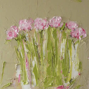 Alison McWhirter - Peonies Against Warm Umber