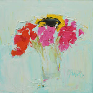 Alison McWhirter - Superstar Rose, Pink Rose and Peony Sunflower