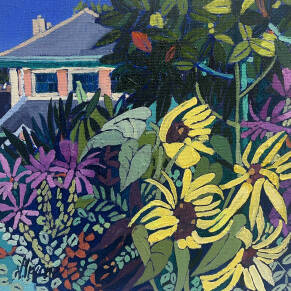 Jennifer Irvine RGI RSW - Sunflowers Giverny