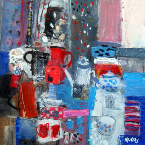 Paul Murray RSW PAI RGI - Arabic Pot & Hearts