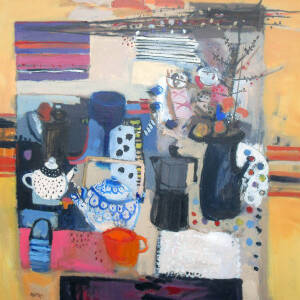 Paul Murray RSW PAI RGI - Still Life With Blue Glass