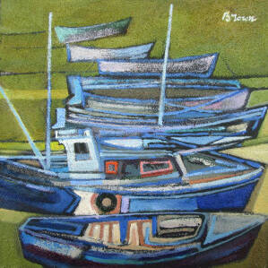 Davy Brown - A Row of Boats