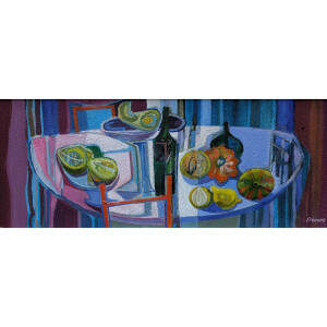 Davy Brown - Still Life on a Glass Table