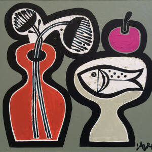 Simon Laurie RSW - Fruit, Flowers and Fish