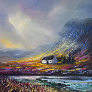 Douglas Roulston - Lagangarbh Hut, The Light Glen Coe