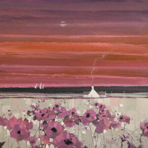 Gordon Wilson - Three Sails Off Arran