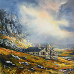 Douglas Roulston - Ben Nevis, Hidden Light Over Charles Inglis Memorial Hut