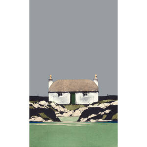 Ron  Lawson - Coastal Water (15x9 inches, Framed 23x17 inches)
