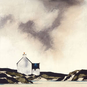 Ron  Lawson - Tiree Spring (14x14 inches, Framed 22x22 inches)