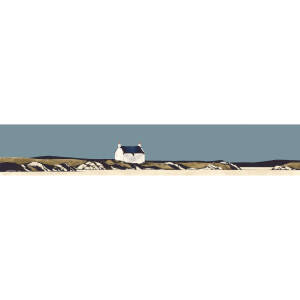 Ron  Lawson - North Uist Croft House (8x47 inches, Framed 16x55 inches)