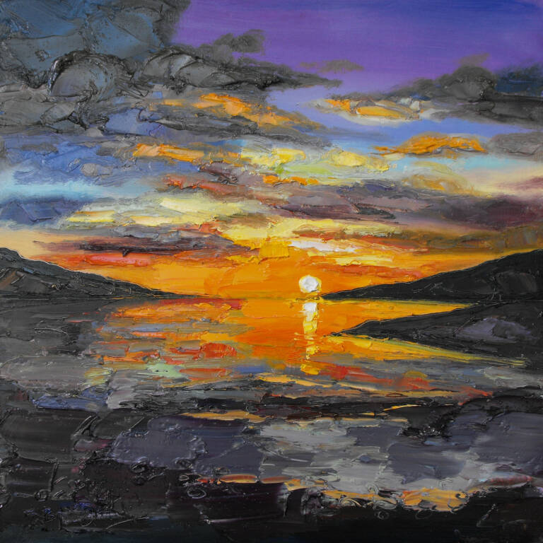 Judith I. Bridgland - Sunset Clouds, Ullapool