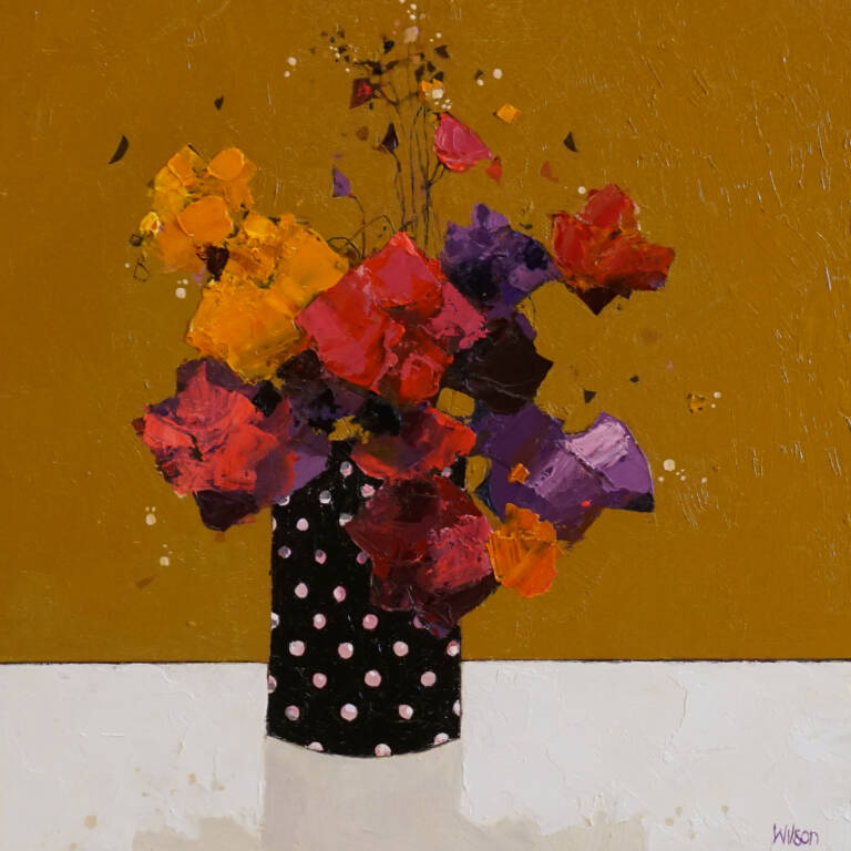 Gordon Wilson - Spotty Vase Of Pansies