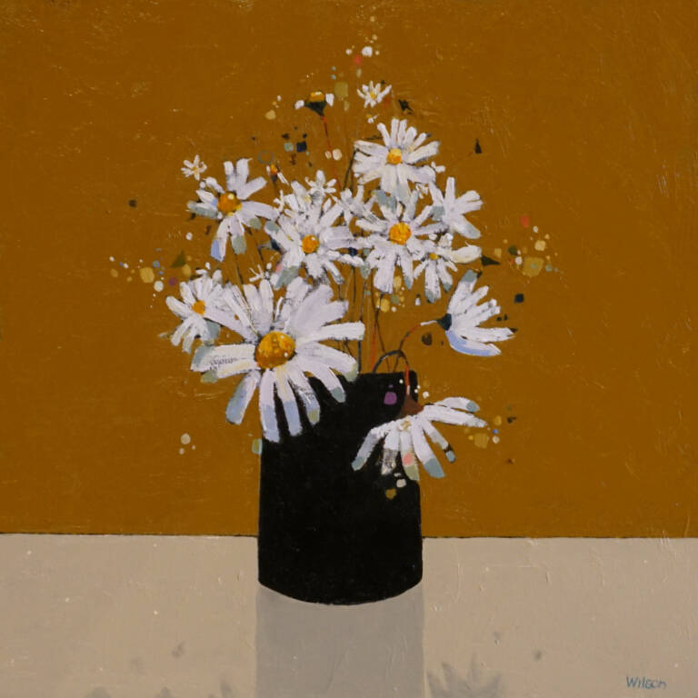 Gordon Wilson - Small Dark Vase of Marguerites