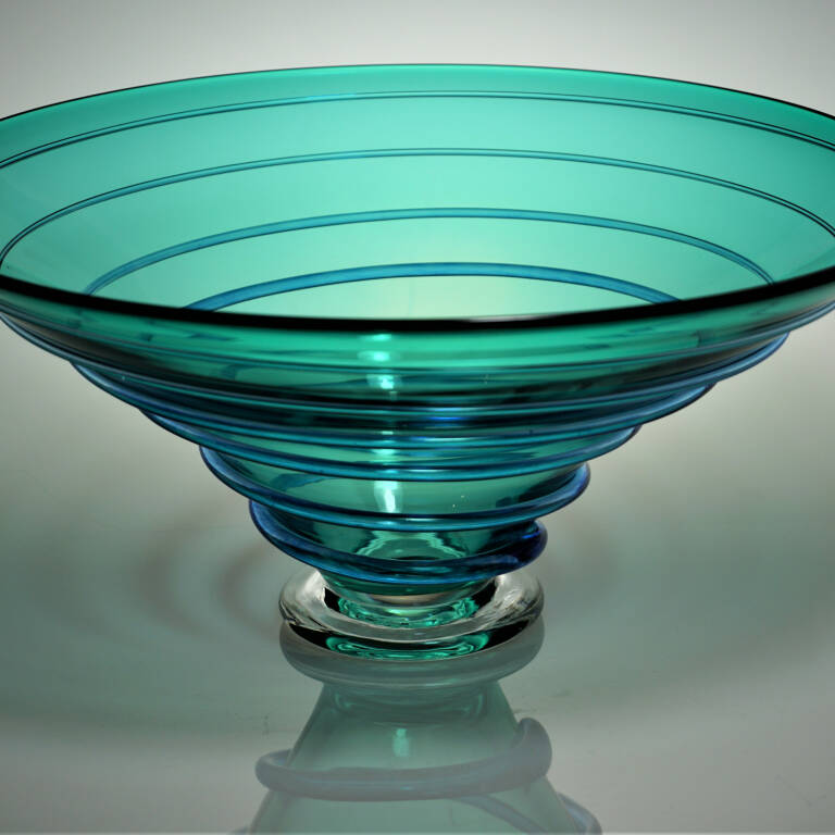 Bob Crooks - Large Spirale Bowl Turquoise